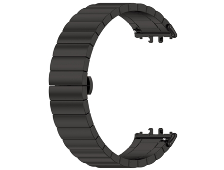 Correa de reloj de acero inoxidable para Samsung Galaxy Fit 3 Negro