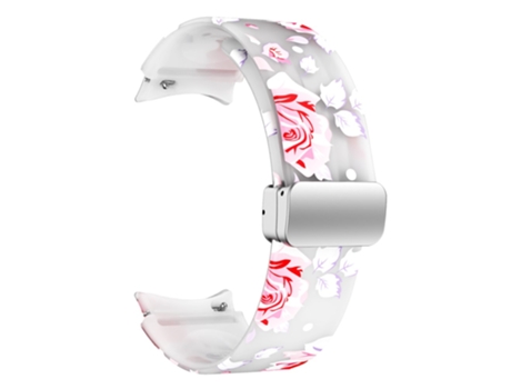 Correa de Silicona patrón impreso con hebilla para Samsung Galaxy Watch 5 40mm/44mm/Watch 5 Pro 45mm/Watch4 40mm/44mm/Watch4 Classic 42mm/46mm - fl...