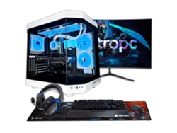 Ordenador Gaming Nitropc Pack Platinum Plus Blanco – AMD Ryzen 7 7800X3D, RTX 5070 12GB, 32GB DDR5, 2TB M2, Win11 Pro, Accesorios + monitor 27" 2K 165Hz