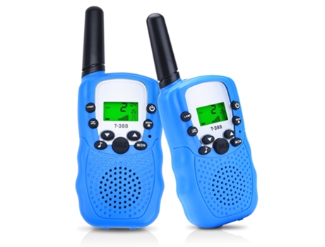 Walkie Talkies Para Niños Con Linterna Walkie Talkies De Mano Para Niños Azul VENISYMLIS