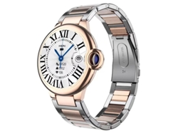 Reloj inteligente Yizhood con llamadas Bluetooth, monitorización de frecuencia cardíaca y diseño moderno (rosa)