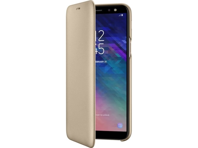 Funda SAMSUNG Galaxy A6 Wallet Dorado