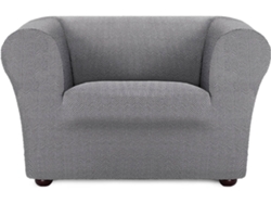 Funda de Sillón EYSA Chester/Klippan Premium Jaz Tejido Multielástico (130 x 110 x 100 cm - Poliéster y Algodón - Gris)