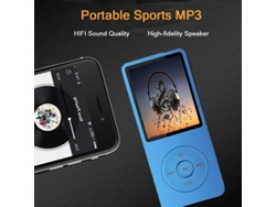 Reproductor de MP3 Cuich Reproductor de MP3/MP4, Reproductor multimedia portátil recargable por USB con auriculares estéreo de 64 GB