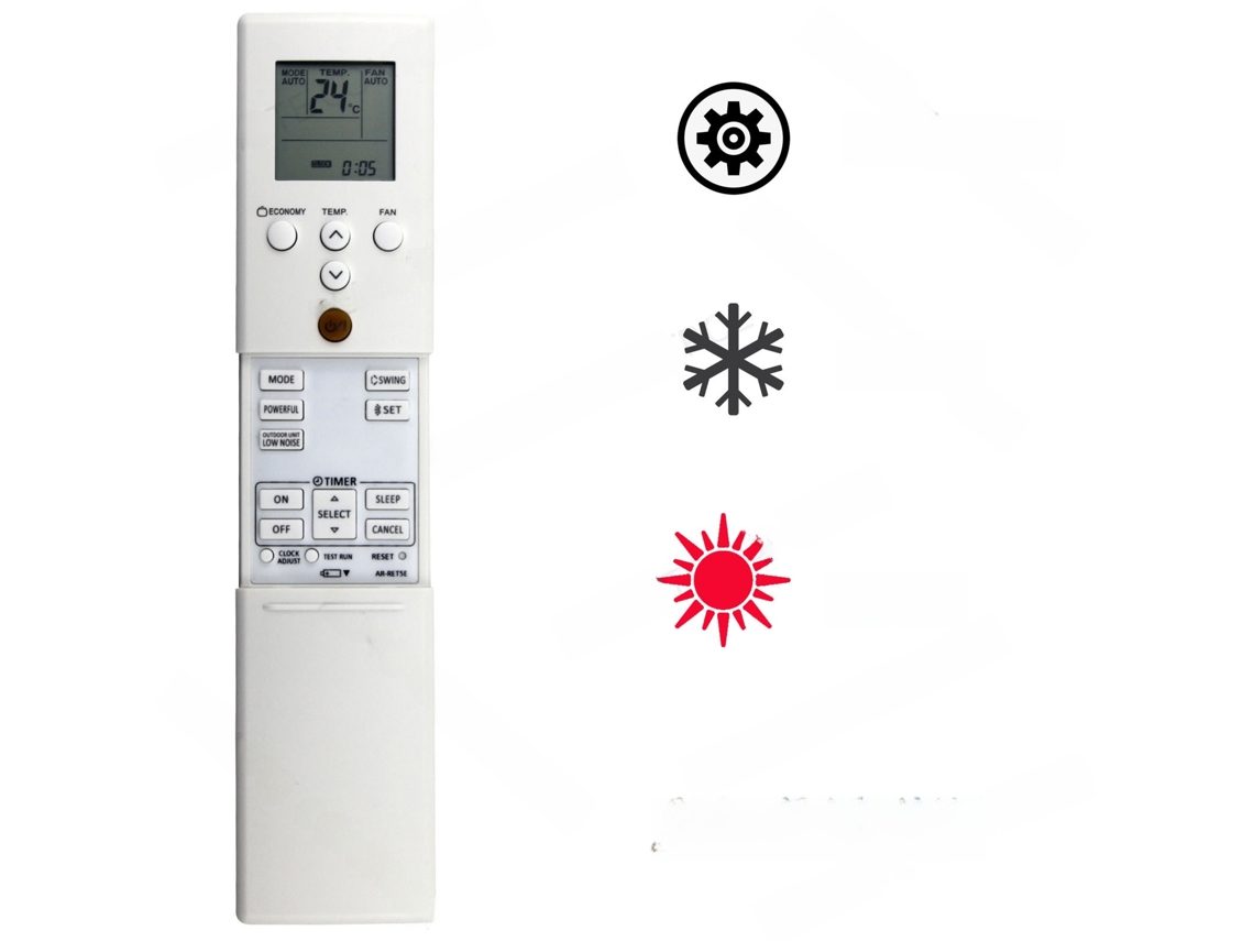 Mando A Distancia Para Aire Acondicionado Henten Home Para Fujitsu Ar-ret5e