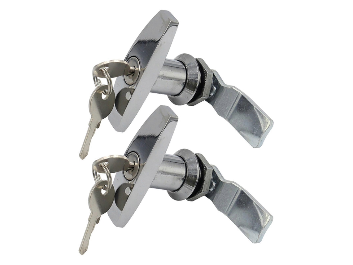 Cerradura universal para garaje, puerto y uso general. Incluye 2 llaves Rosewell.