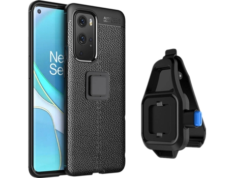 Funda Oneplus 9 Pro Rugged Leather con Soporte de Cintura Negro