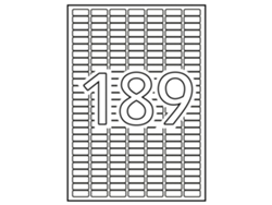 Etiquetas Adhesivas Opacas A4 APLI (Blanco - 25,4 X 10 mm)