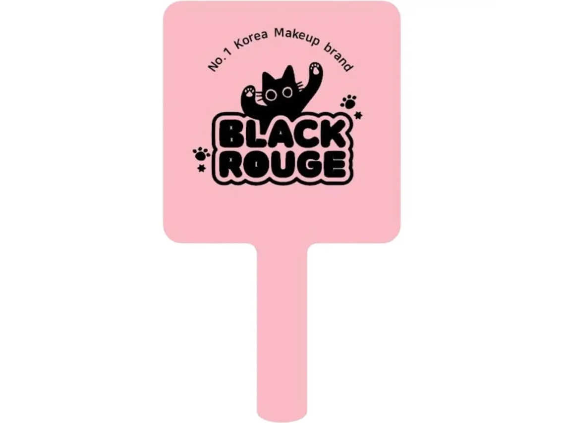 Espejo De Bolsillo Black Rouge Berry Cat Con Diseño De Gato