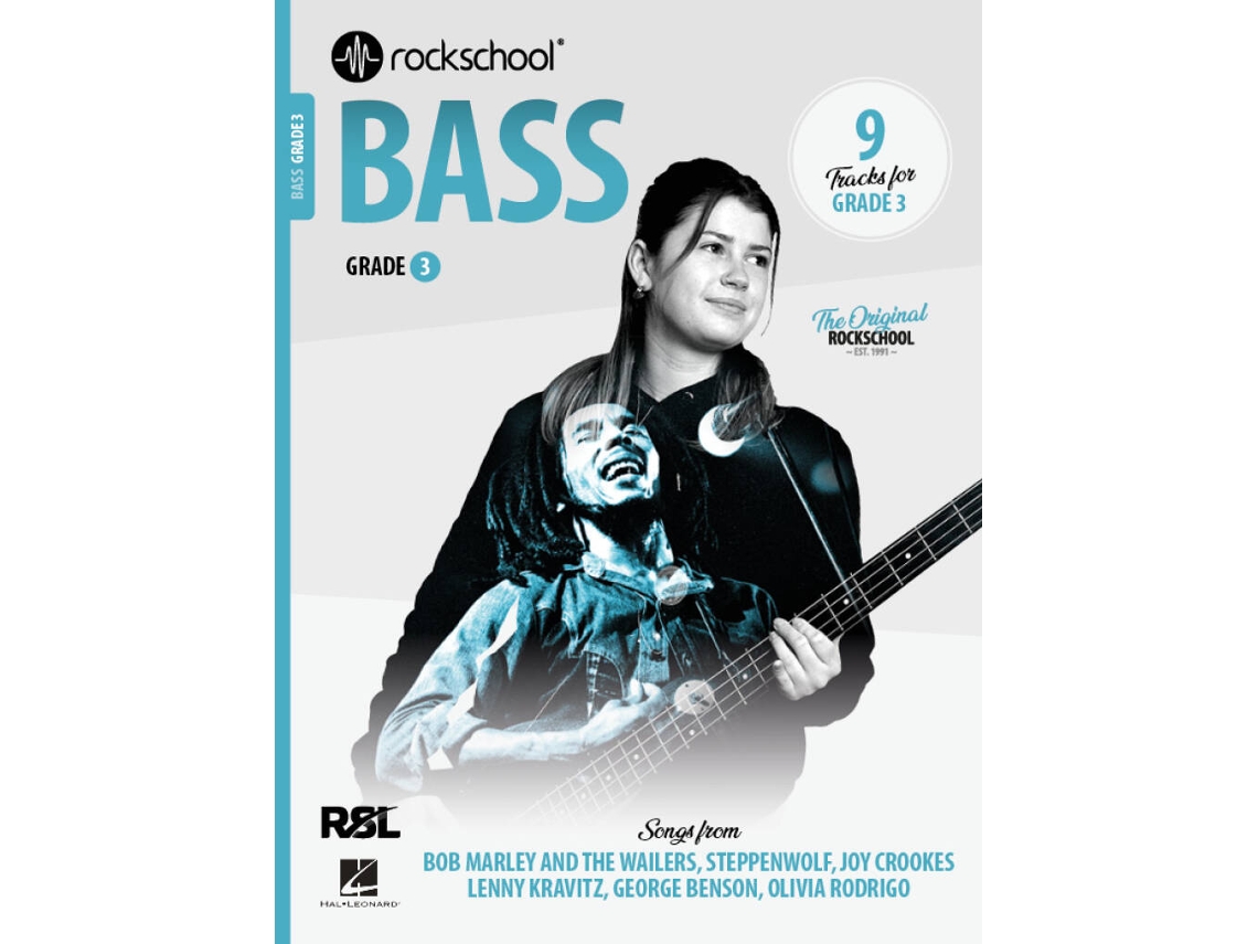 Libro de Rockschool para bajo, grado 3, 2024