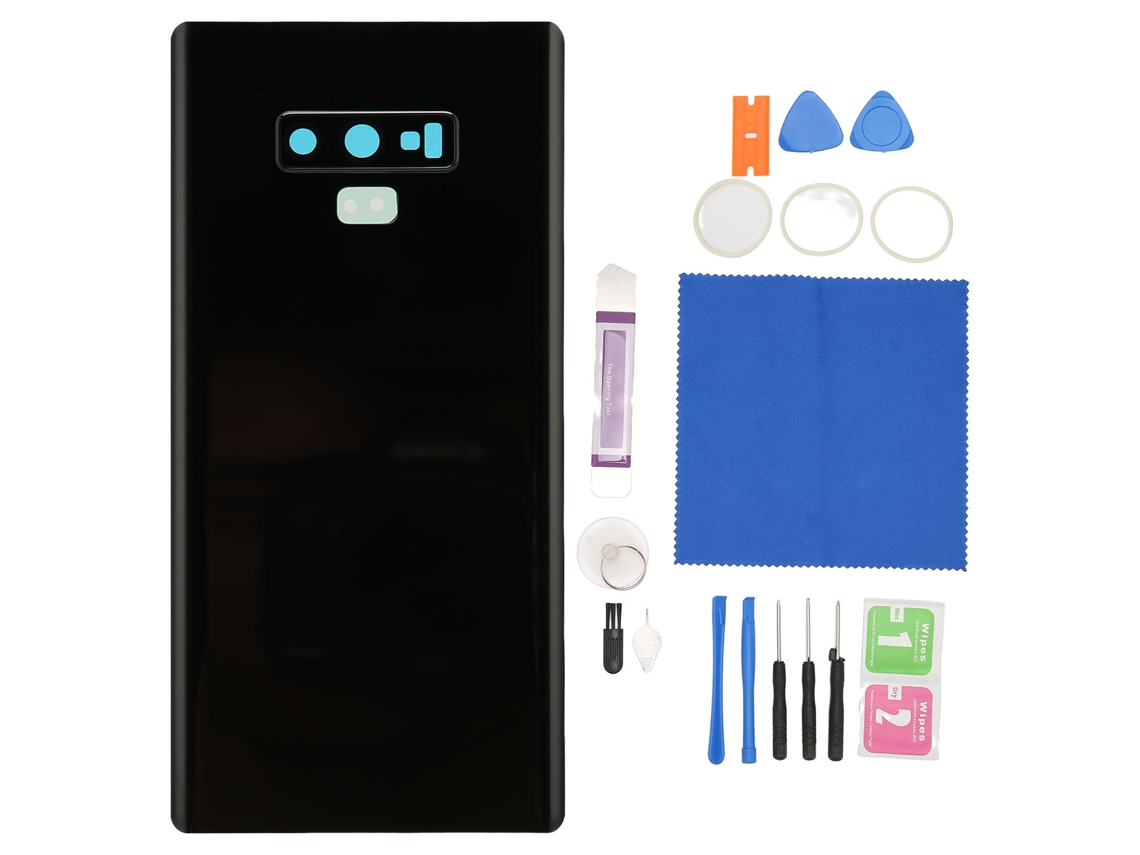 Cubierta Trasera De Cristal De Repuesto Negra Para Samsung Galaxy Note 9 Sm N960