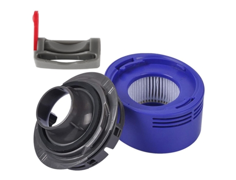 Reemplazo de filtro posterior y cubierta de Motor, bloqueo de gatillo, botón de encendido, accesorios para aspiradora Dyson V6 V7 V8 V11 V10