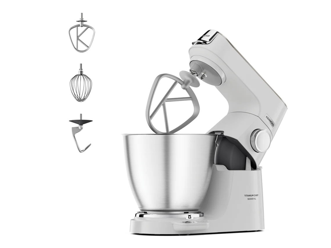 Robot de Cozinha KENWOOD Titanium Chef Baker Lite KVL65.001WH (7 L - 1200 W - 5 Accesorios)