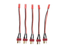 5 Cables Convertidores De Extensión Para Esc Rc De 10 A, 20 A Y 30 A Con Conector Jst A Adaptador De Enchufe T Macho Para Reparación.