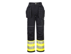 Pantalones de alta visibilidad PW3 - Clase 1 con bolsillos para funda, amarillo, negro / 30