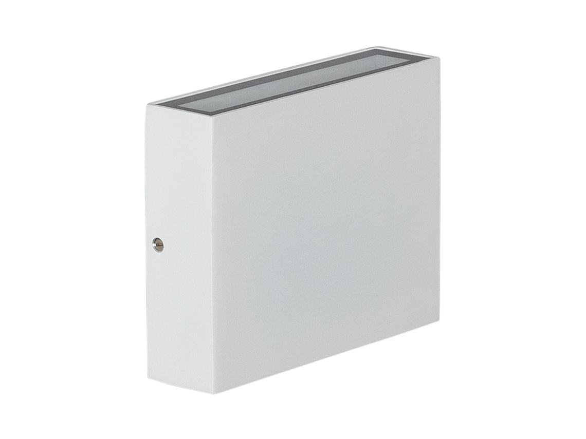 Aplique De Pared Exterior Led 6w Cct Iluminación Doble Cara Cuadrado Luming Ii Branco
