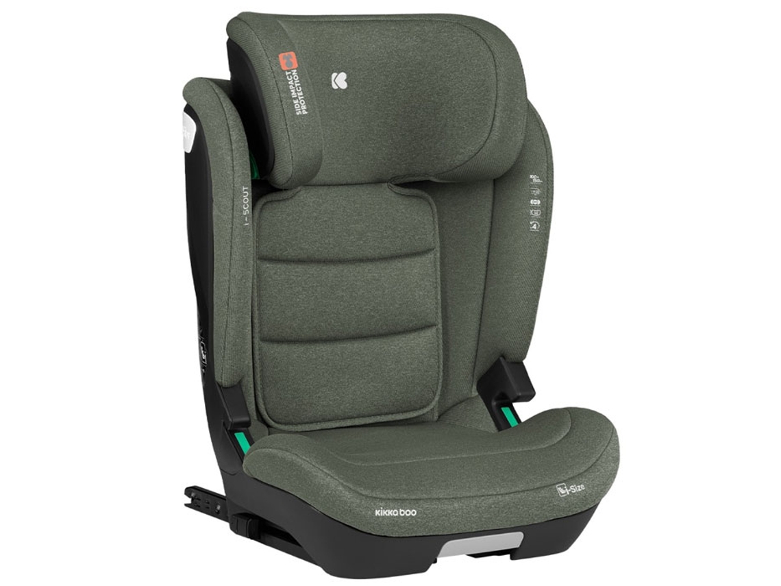 Silla de coche I-Size 100-150Cm KIKKABOO I-Scout Military Green