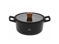 Cacerola Gerlach Natur 24 cm Revestimiento cerámico 4,5 L Negro