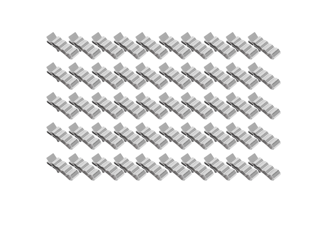 50 Ganchos De Acero Inoxidable 304 Para La Gestión De Cables De Paneles Solares Fotovoltaicos De 4 Hilos.