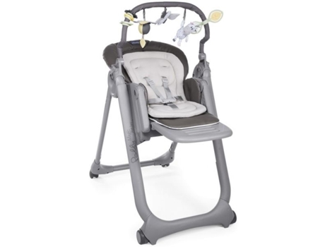Trona Alta CHICCO Polly Magic Relax (Gris- 4 Ruedas)