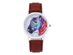 Reloj De Pulsera De Moda Para Mujer Zhoulianfa F-460a, Color Marrón, Con Movimiento De Cuarzo.