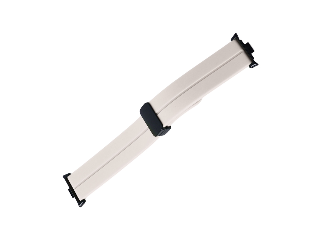 Correa de silicona magnética flexible e impermeable para Mi Band 8 Pro, color blanco vintage