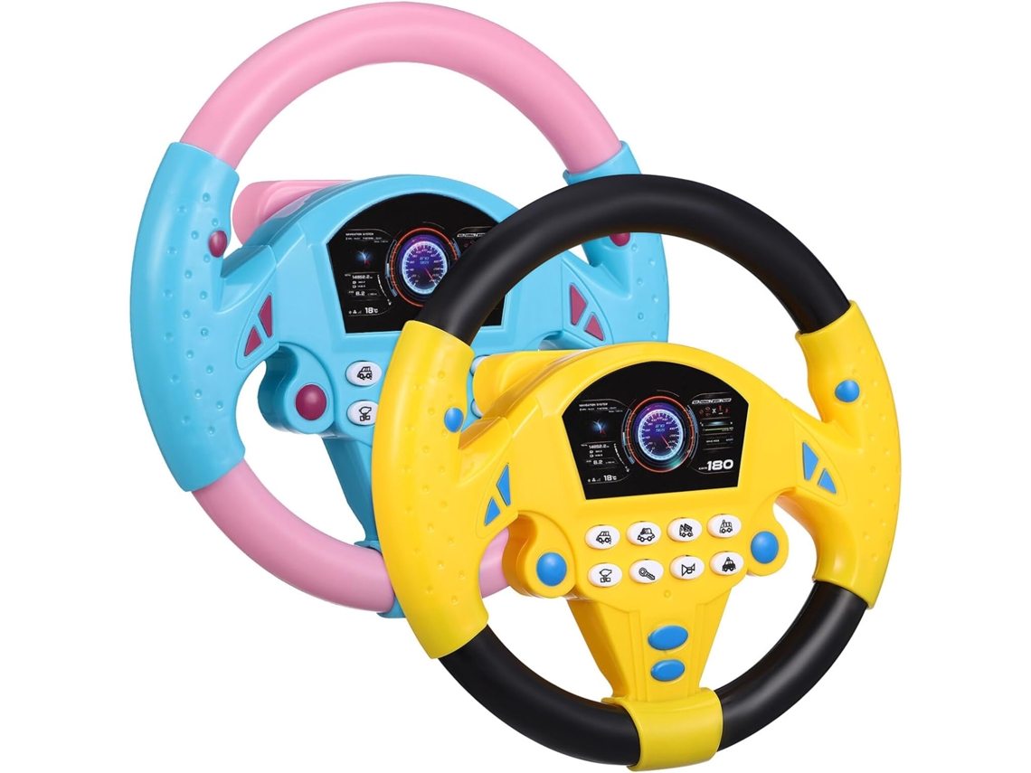 Volante Infantil, 2 Paquetes De Conducción Interactiva