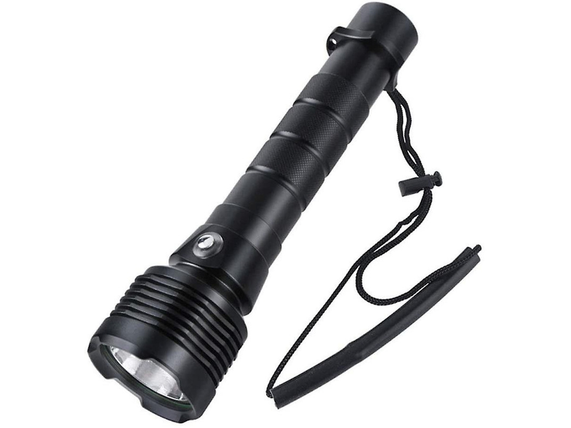 Linterna de buceo portátil, súper brillante, táctica, para camping, senderismo, ciclismo y emergencias, color negro Yizhood