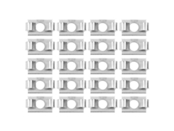 2026velora-20 Piezas Conector Elástico Resorte Perfil Aluminio Acero Galvanizado Fijación Integrada Serie 30 Ranura 8
