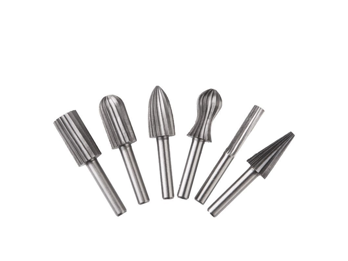 2026-3752-linjou 6 Piezas Brocas Rotativas De Tungsteno De Corte Doble 6mm Para Herramientas Rotativas