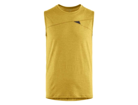Camiseta sin Mangas de Hombre KLÄTTERMUSEN Fafne Amarelo Amarillo (S)