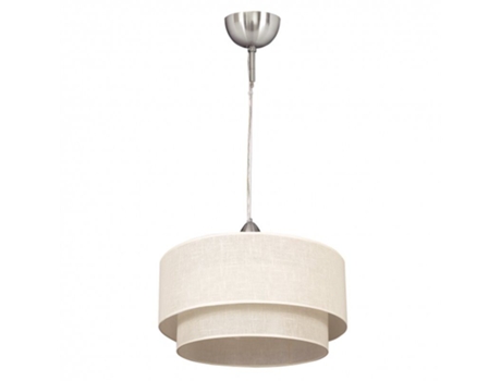 FAB 2.810/35-BEIS/BEIS Colgante Doble 1l. Beis/beis Cilind (35/25/reg) FABRILAMP
