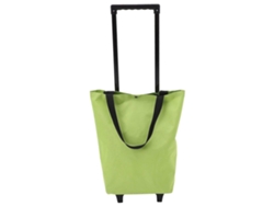 Carrito de compra plegable con ruedas, asa retráctil y asa de tracción. GOKOCO