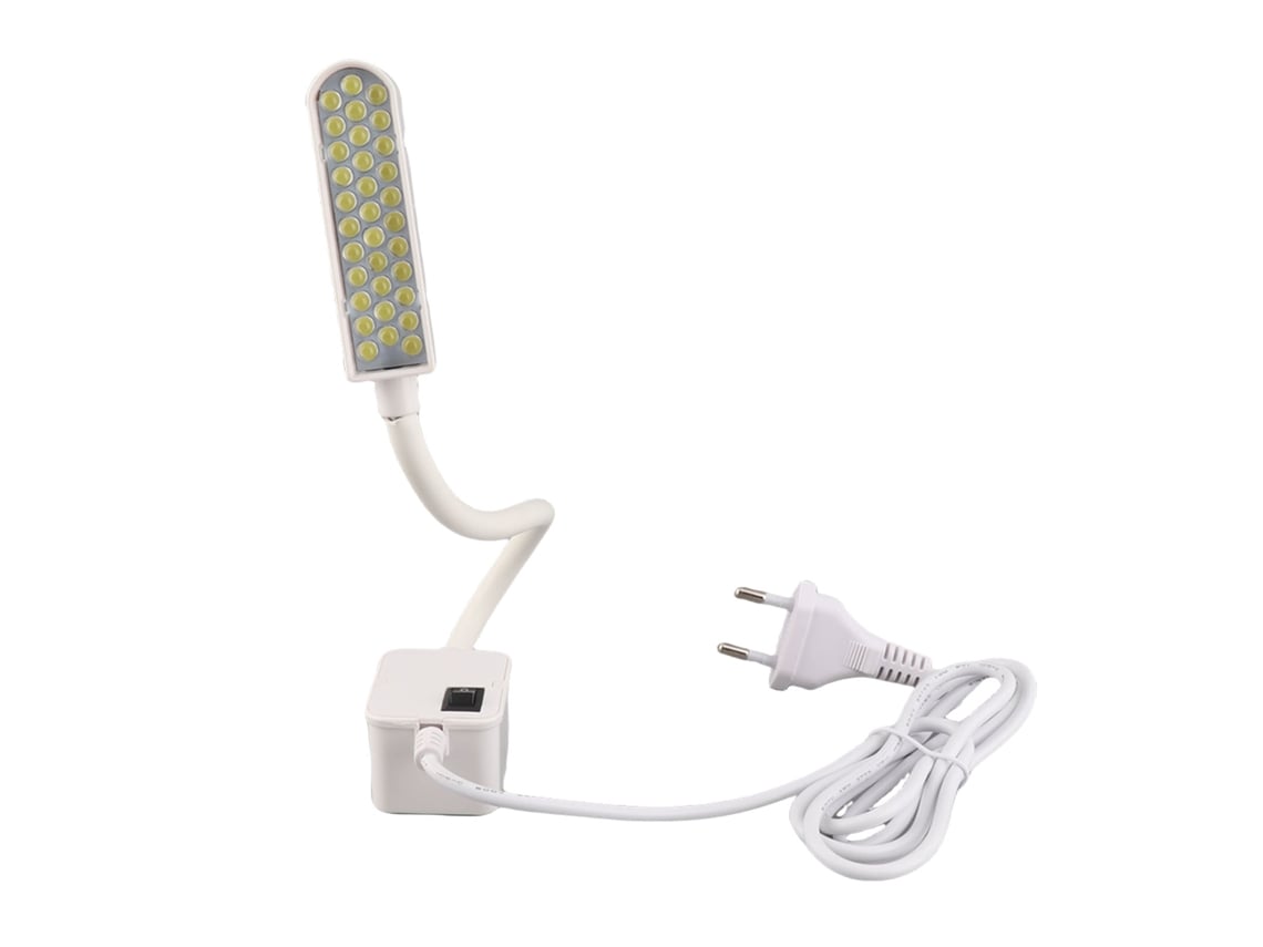 2026-luz Para Máquina De Coser 33led Resaltado Manguera Metálica Ajustable 360 Grados Adsorción Magnética 110‑240v Plug Eu