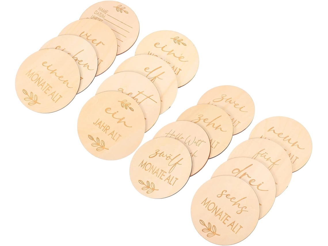 Tarjetas De Hitos De 16 Piezas Para Niños Y Niñas, Tarjetas De Hitos En Forma De Disco Y Discos.