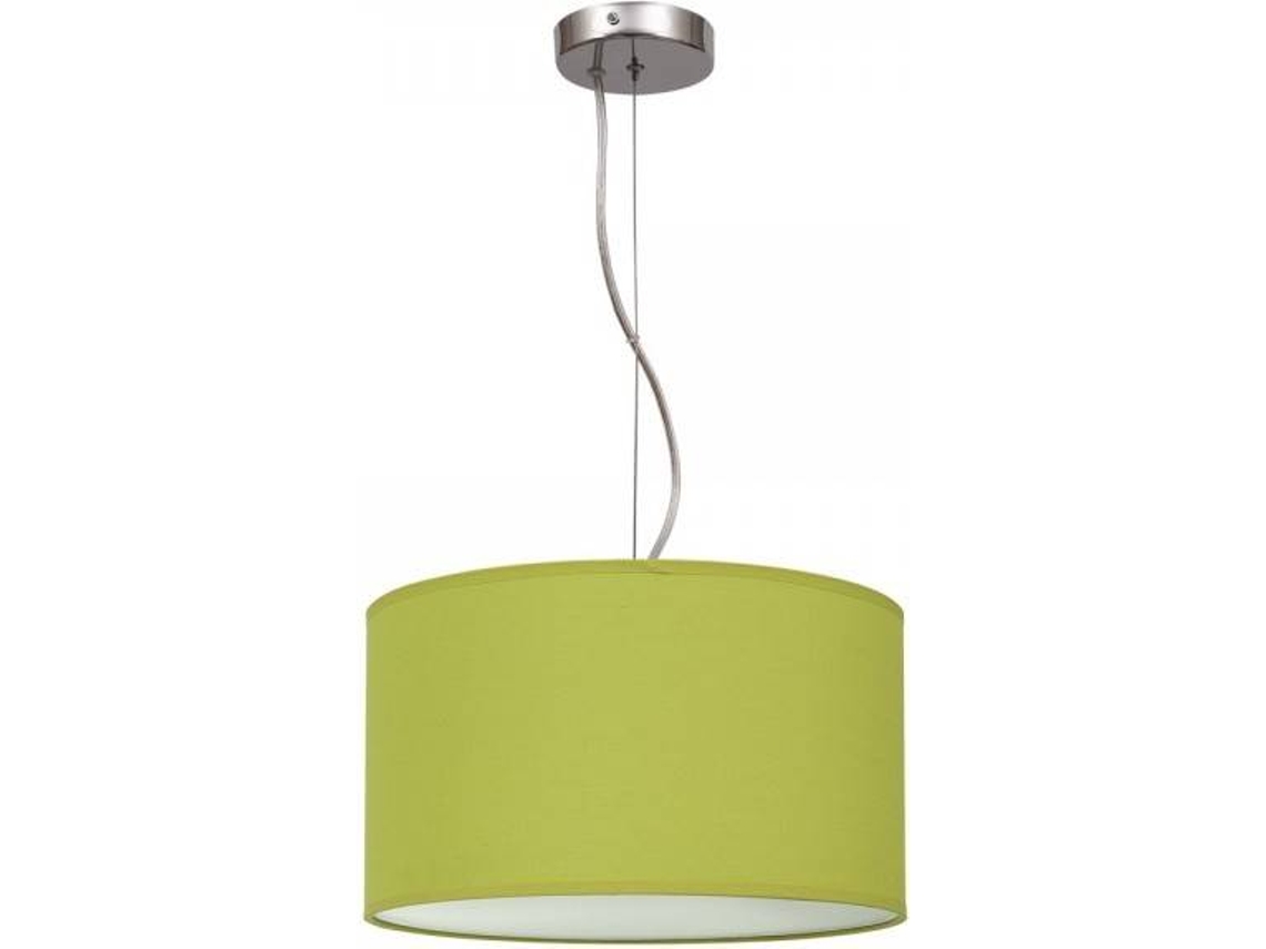 Lámpara de Techo FABRILAMP Nicole (Verde - E27 - Máx. 60W - Metal - Tela)