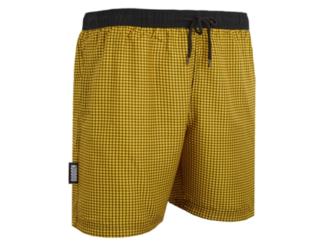Bañador de hombre GUGGEN MOUNTAIN Style 6 a cuadros (Amarillo - L)