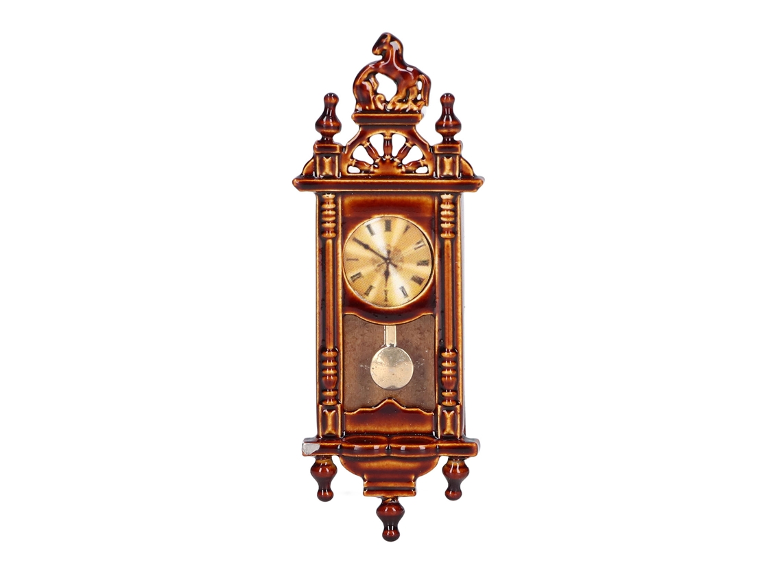 Reloj De Casa De Muñecas 1:12, Decoración Antigua De Pared, Miniatura Para Dollhouse