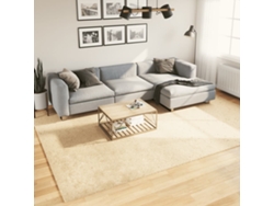 Alfombra De Pelo Corto Suave Lavable Huarte Crema 240x340 Cm