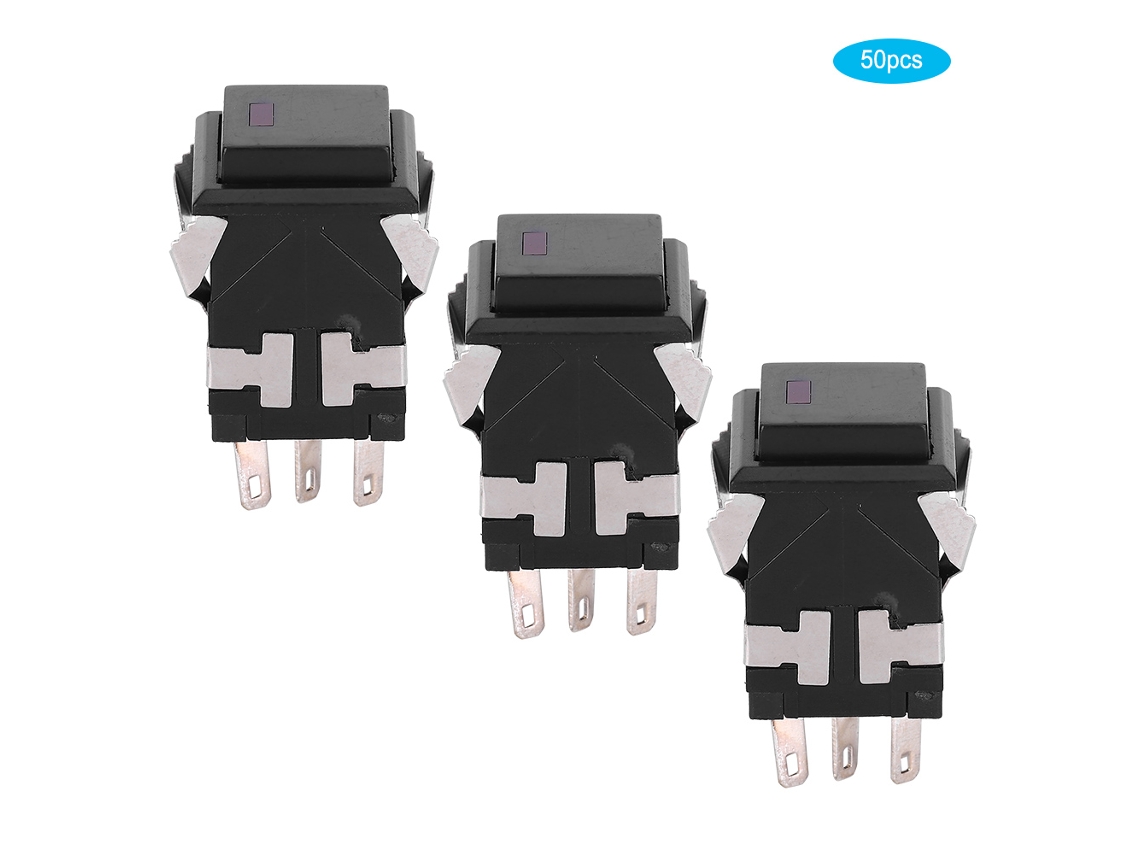 50 interruptores de reinicio táctiles, 8 pines, con luz, 220 V