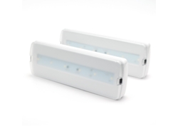 Pack De 2 Luz Emergencia Led 3w Empotrable/superficie 265lm Difusor Pc Restistente Autonomía Hasta 3 Horas Kit De Montaje Incluido