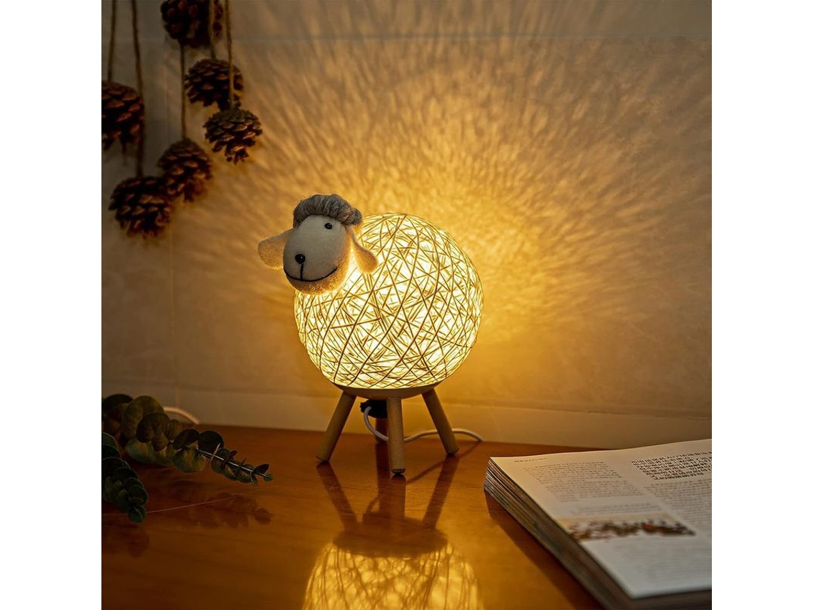 2026-27597-luz Nocturna Usb Con Interruptor Para Niños Forma De Oveja Dimmable Para Dormitorio