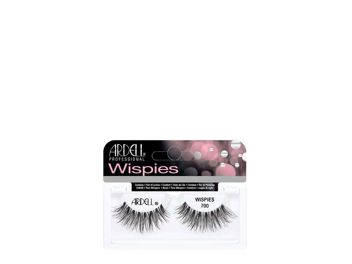 Wispies 700 Pestañas Negras con Adhesivo ARDELL