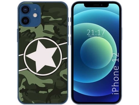 Carcasa iPhone 12 / 12 Pro (6.1) TUMUNDOSMARTPHONE Camuflaje 01 Multicolor