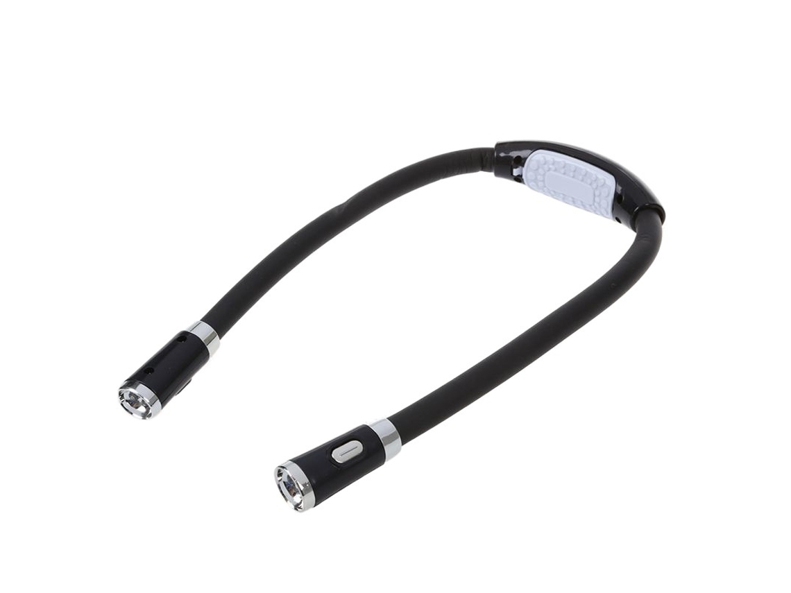 Linterna Led Flexible Manos Libres Para Leer Libros O Libros (negra)
