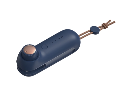 Termoselladora portátil de bolsas de plástico con cuchilla carga Mini USB Azul