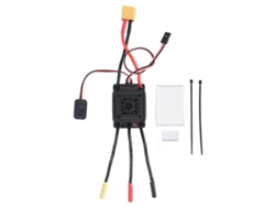 ESC RC sin escobillas de 45 A con fuerza de frenado ajustable, ESC para coche RC a escala 1/10 con puerto de programación externo