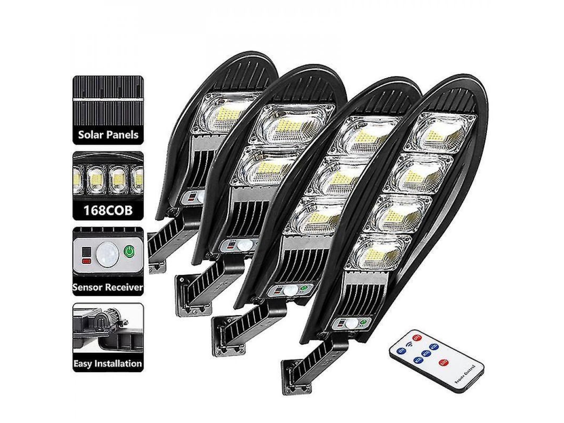 2026-lámpara Solar Exterior 8000mah Led Impermeable Ángulo Ajustable Modos Control Remoto Jardín Pared 500w
