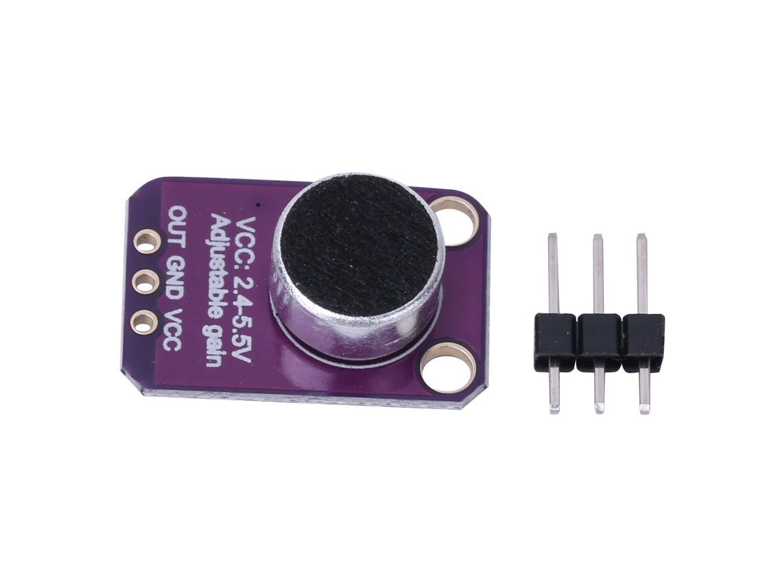 Módulo Amplificador De Micrófono Max4466 Sensor De Sonido Preamplificador 2.4v-5.5v