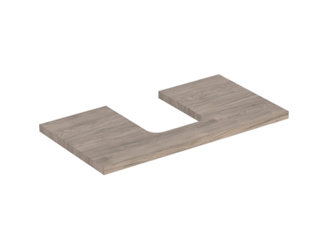 Placa de lavabo GEBERIT ONE recortable en el centro para lavabo de encimera en forma de cuenco 90x3x47cm 505.273.00.